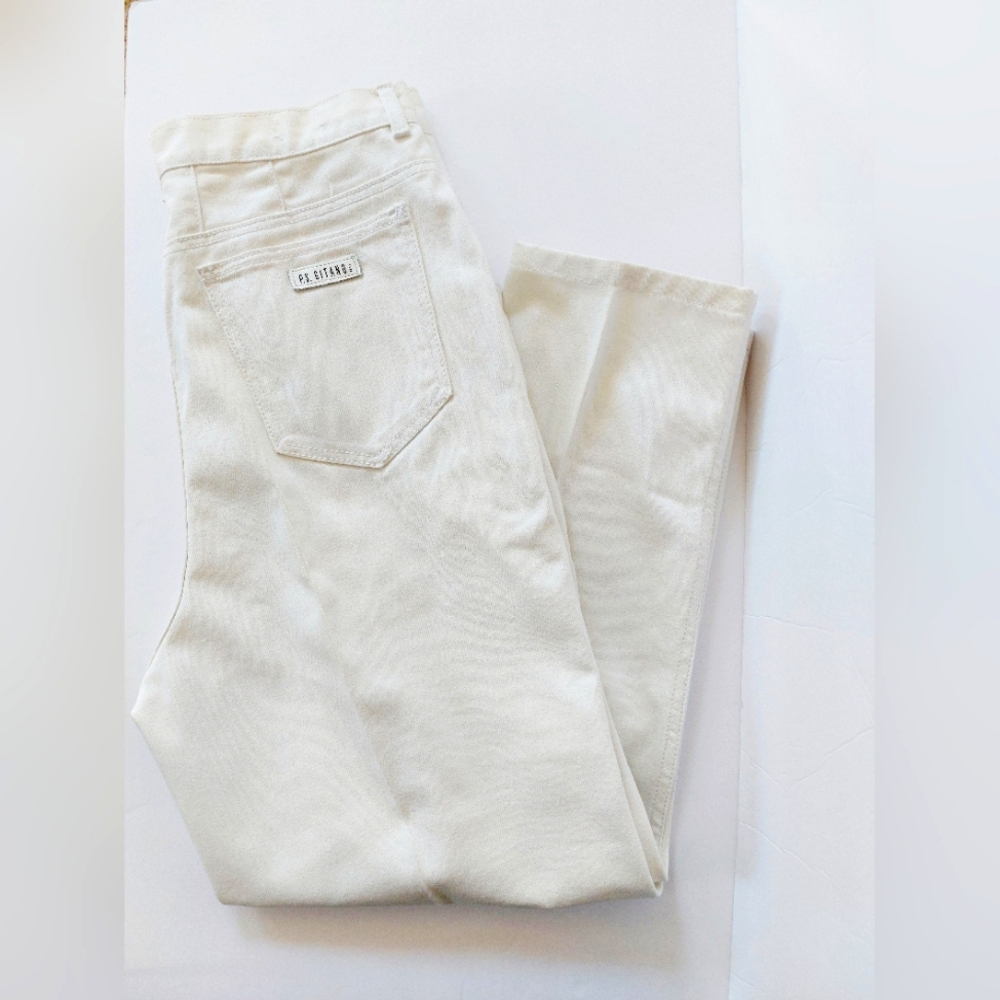 White Denim Vintage 80s‎ Gitano Ultra High Waist Jeans "18 Regular" 1980s